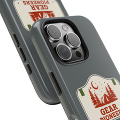 Gear Pioneers Tough Phone Case — Outdoor Camping Badge Protective Cover