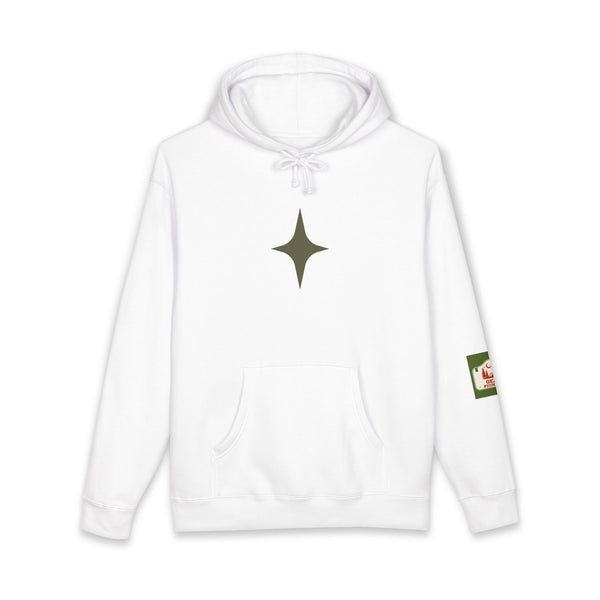 Minimal Star Logo Hoodie — "Gear Up. Go Beyond." Back Print, Casual Outdoor Streetwear