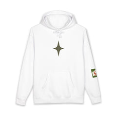 Minimal Star Logo Hoodie — "Gear Up. Go Beyond." Back Print, Casual Outdoor Streetwear