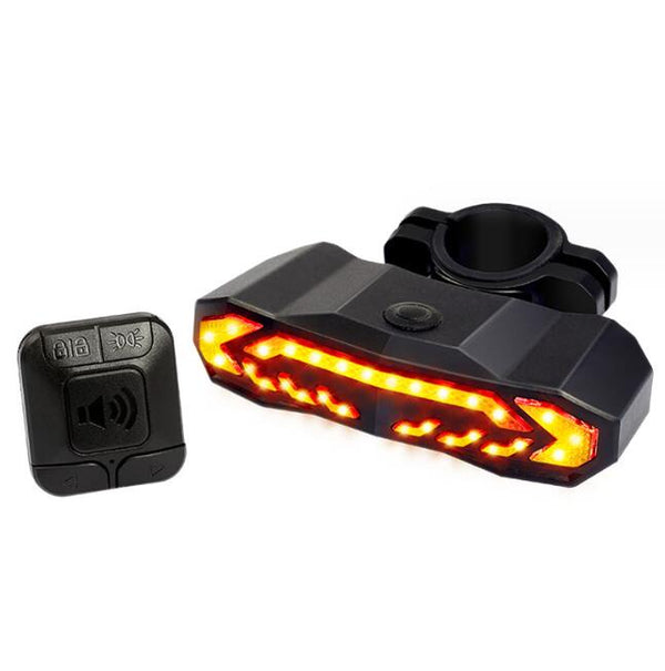 Multifunctional USB Rechargeable Bike Alarm Tail Light