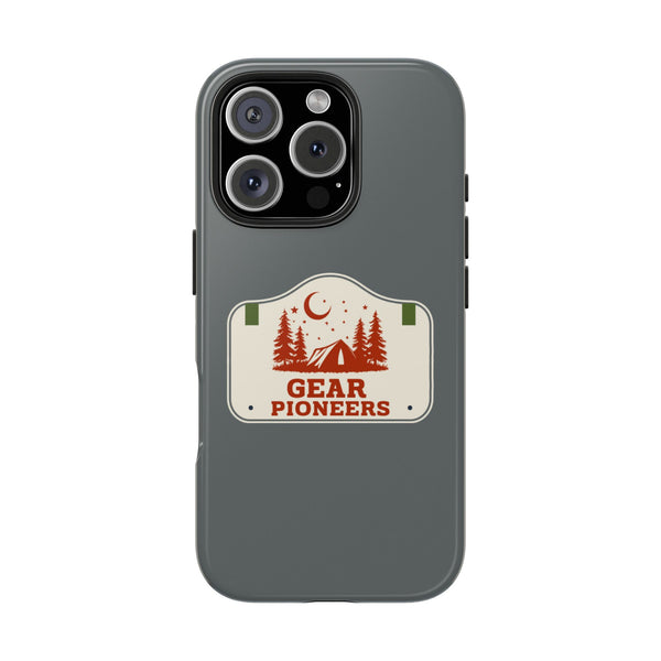 Gear Pioneers Tough Phone Case — Outdoor Camping Badge Protective Cover