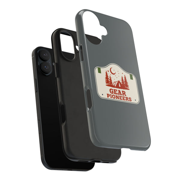 Gear Pioneers Tough Phone Case — Outdoor Camping Badge Protective Cover