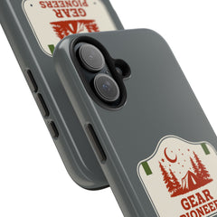 Gear Pioneers Tough Phone Case — Outdoor Camping Badge Protective Cover