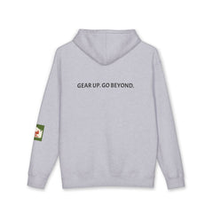 Minimal Star Logo Hoodie — "Gear Up. Go Beyond." Back Print, Casual Outdoor Streetwear