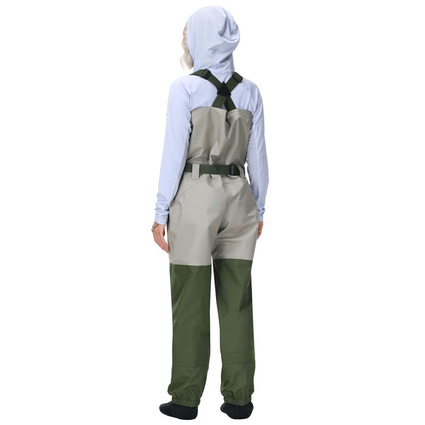 Women’s Breathable Stocking-Foot Chest Waders – Waterproof Lightweight