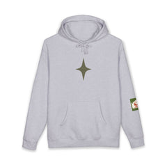 Minimal Star Logo Hoodie — "Gear Up. Go Beyond." Back Print, Casual Outdoor Streetwear