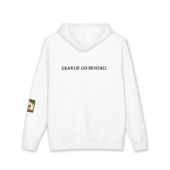 Minimal Star Logo Hoodie — "Gear Up. Go Beyond." Back Print, Casual Outdoor Streetwear