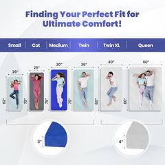Matrix Air-Cell Memory Foam Camping Mattress - Portable Comfortable Roll Up Mattress