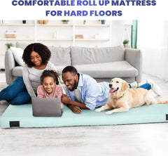 Matrix Air-Cell Memory Foam Camping Mattress - Portable Comfortable Roll Up Mattress
