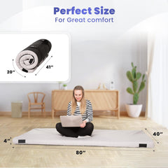 Matrix Air-Cell Memory Foam Camping Mattress - Portable Comfortable Roll Up Mattress