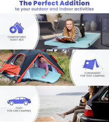 Matrix Air-Cell Memory Foam Camping Mattress - Portable Comfortable Roll Up Mattress