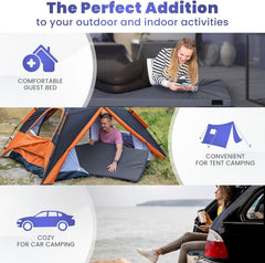 Matrix Air-Cell Memory Foam Camping Mattress - Portable Comfortable Roll Up Mattress