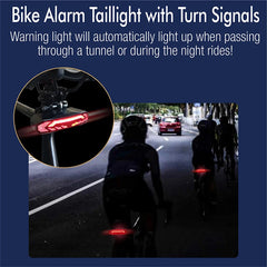 Multifunctional USB Rechargeable Bike Alarm Tail Light