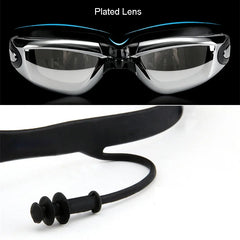 Men Swim Shorts Waterproof Goggles & Ear-plug Cap