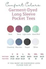 Comfort Colors Cute Mama Pocket Long Sleeve Shirt