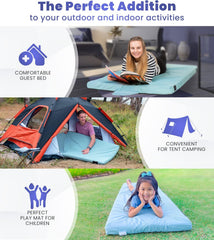 Matrix Air-Cell Memory Foam Camping Mattress - Portable Comfortable Roll Up Mattress