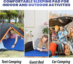 Matrix Air-Cell Memory Foam Camping Mattress - Portable Comfortable Roll Up Mattress