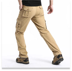 Men’s Large-Pocket Loose Tactical Pants – Outdoor Sports & Casual