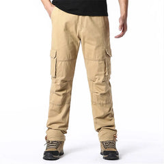 Men’s Large-Pocket Loose Tactical Pants – Outdoor Sports & Casual