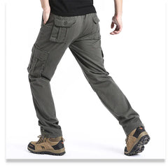 Men’s Large-Pocket Loose Tactical Pants – Outdoor Sports & Casual