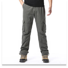 Men’s Large-Pocket Loose Tactical Pants – Outdoor Sports & Casual