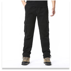 Men’s Large-Pocket Loose Tactical Pants – Outdoor Sports & Casual