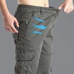 Men’s Large-Pocket Loose Tactical Pants – Outdoor Sports & Casual
