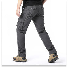 Men’s Large-Pocket Loose Tactical Pants – Outdoor Sports & Casual