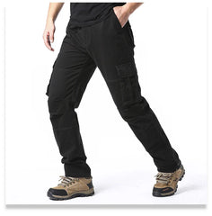 Men’s Large-Pocket Loose Tactical Pants – Outdoor Sports & Casual