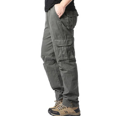 Men’s Large-Pocket Loose Tactical Pants – Outdoor Sports & Casual