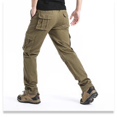 Men’s Large-Pocket Loose Tactical Pants – Outdoor Sports & Casual