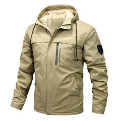 Winter Men's Warm Padded Jackets Fashion Men Fleece Lined Thermal Hooded Coats Men Mountain Ski Windbreaker Jackets Clothing