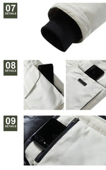 New Men Parkas Coat Windbreaker Big Pockets Wholesale Winter Parkas Men Thicken Coat Fur Hooded Jacket Overcoat Keep Warm Male