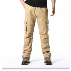 Men’s Large-Pocket Loose Tactical Pants – Outdoor Sports & Casual