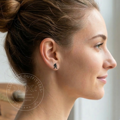 Bigfoot/Sasquatch stainless steel stud earrings