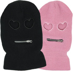 Heart Eyes Ski Mask Winter Face Cover
