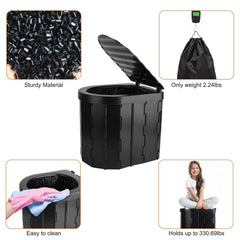 Foldable Emergency Toilet Portable Porta Potty