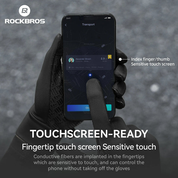 Graphene Winter Cycling Gloves for 41–59°F