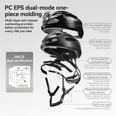 Steering Remote Smart Riding Helmet with Bike Headlight and Tail Light GlowGuard