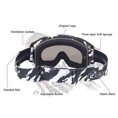 Outdoor Sports Cycling Motorcycle Motorbike Goggles Dust Proof UV 400