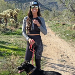 High Waist Non-Toxic Leggings, Woodland Antler Logo, Black