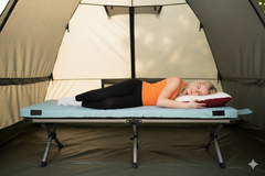 Matrix Air-Cell Memory Foam Camping Mattress - Portable Comfortable Roll Up Mattress