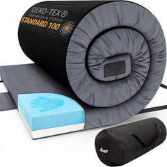 Matrix Air-Cell Memory Foam Camping Mattress - Portable Comfortable Roll Up Mattress
